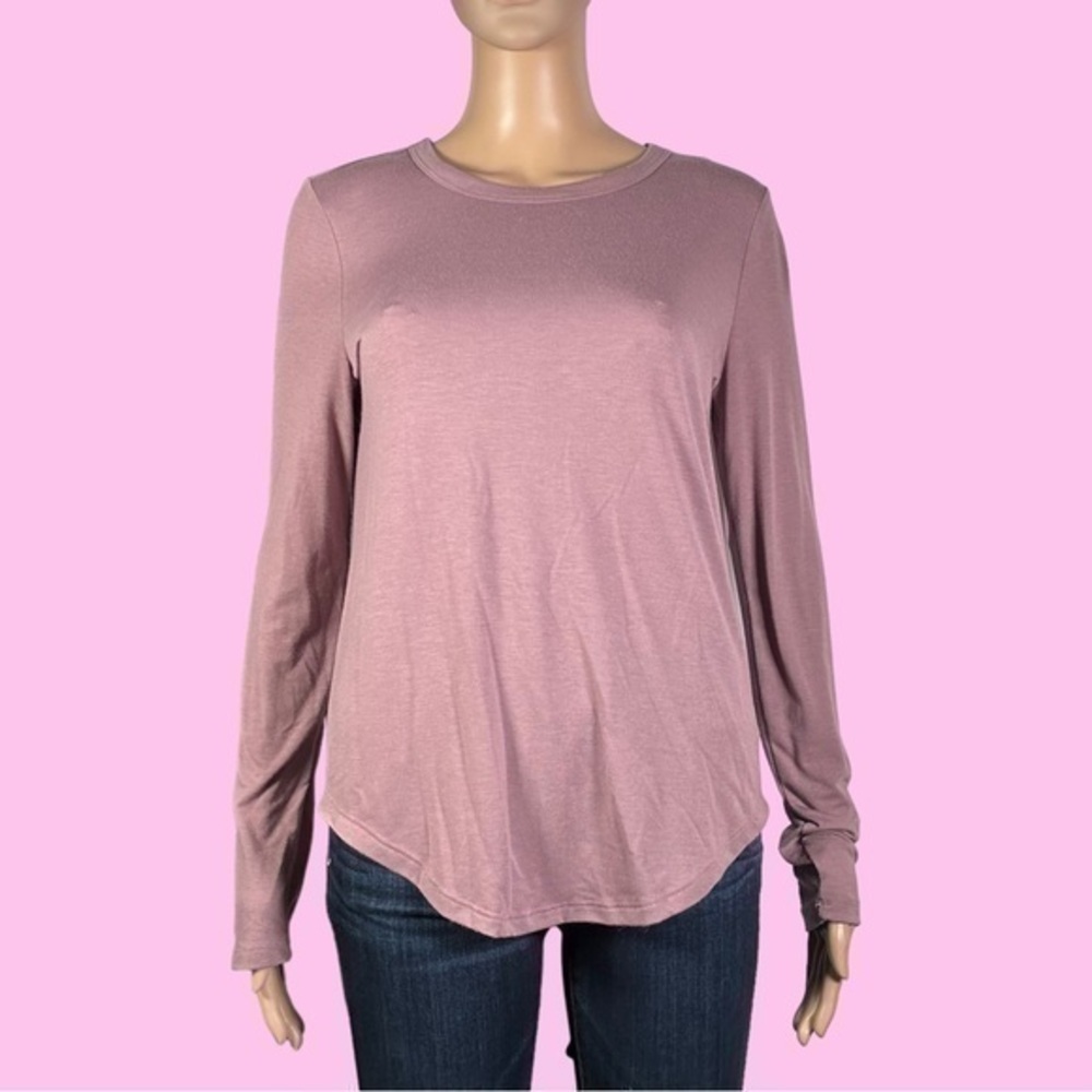 Mudd Dusty Purple Long Sleeve Tshirt Size Small - "Mahalia"